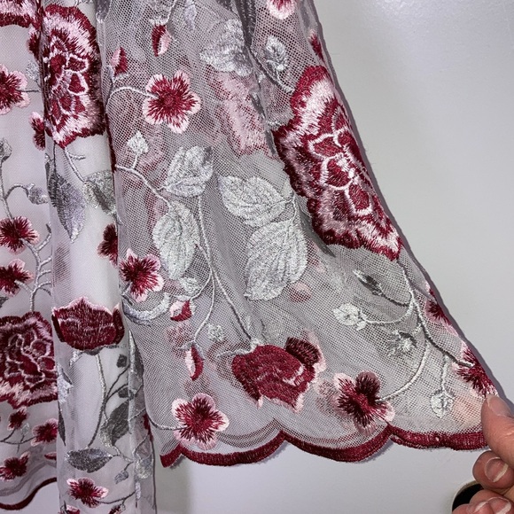 Charter Club XXL, Women's blouse with sheer Floral overlay - Picture 5 of 11